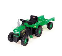 Dolu Kids Tractor Pedal Ride On Truck with Trailer Green 3 Years+