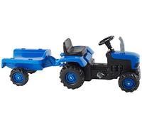 Dolu Tractor with Trailer - Blue Pedal