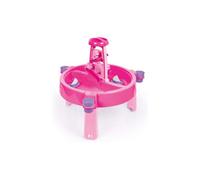 DOLU Kids 3-in-1 Sand & Water Pit with Drawing Table Outdoor Toys Garden Multi function Play Desk Colouring (Pink)