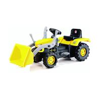 Dolu Yellow Pedal Tractor Excavator Scoop Ride On Kids Outdoor Construction Toy
