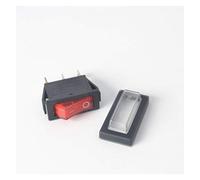 DOLUNTO KCD3 Rocker Switch ON-OFF 2 Position 3 Pin Electrical Equipment with Light Power Switch 16A 250VAC/ 20A 125VAC (Color : Red)