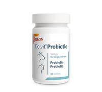 Dolvit Probiotic 60 Tablets Prebiotic Digestion Aid Dogs Cats with Beta Glucan for Immune Support