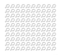 Dolvitrny 100-Pack Pellet Bait Bands for Carp & Coarse Fishing - Elastic Transparent Terminal Tackle Accessories Compatible with 2mm-12mm Pellets(M)