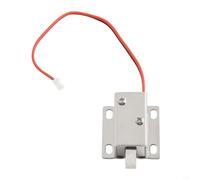 Dolvitrny 12V DC Solenoid Electric Lock for Cabinet and Drawer Doors - Compact 27.5x27x16.9mm Iron Body, Low-Power 350mA Automatic Magnetic Lock