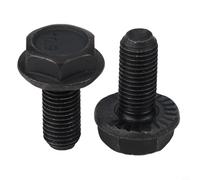 Dolvitrny 2 Pcs Square Taper Crank Bolts M8 x 18mm Iron Bicycle Bottom Bracket Fixing Screws for Road and Mountain Bike Crankset Mounting Black Hardware