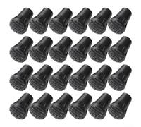 Dolvitrny 24Pcs Trekking Pole Tips, Anti-Slip Rubber Tip For Hiking Poles, Lasting TPR Replacement Protectors For Walking, Climbing And Mountaineering On Hard Rocks