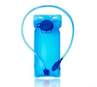 Dolvitrny 2L Foldable Hydration Bladder with Straw, Durable-EVA Water Bag for Hiking and Running, Anti-Slosh Partition, Large Opening for Easy Clean