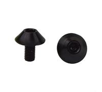 Dolvitrny 2Pcs Coloured M5x12mm Bottle Cage Screws 7075 Alloy