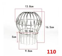 Dolvitrny 304 Stainless Steel Gutter Guard for Roof Drain Protection - Downspout For Leaf Filter & Debris Screen, Rainwater Drain Mesh Cover for Gutters(110 tubes)