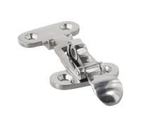 Dolvitrny 316 Stainless Steel Boat Anti-Rattle Latch for Marine, Yacht and RV Hatch Locking Clamp, Lockable Hold Down Storage Latch with Padlock Hole