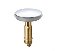 Dolvitrny 38mm Brass Bathroom Sink Drain Stopper - Push Button Click Clack Bounce Type Washbasin Drain for Standard 38mm Hole, Kitchen & Bath