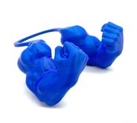 Dolvitrny 3D Printed Cat Muscle Arms Pet Decoration, Lasting Plastic Build, Quirky Novelty Accessory for Home or Office Display, Multiple Colour Options(Blue)