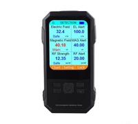Dolvitrny 3in1 Multifunctional EMF Radiation Detector for Electric Field, RF and High Frequency Strength Testing with Real- Data Display and Alarm Function(Black)