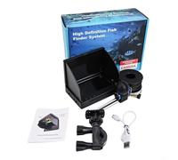 Dolvitrny 4.3 Inch HD Fish Finder with 220° Wide Angle Underwater Camera System, IP68 Waterproof, 500m Depth Locator for Ice Fishing, For with(IPS+15Mcamera)