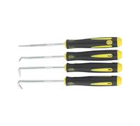 Dolvitrny 4-Piece For Oil Seal Remover Set: O-For Ring Puller Tool, Straight Pick, Full Hook, Small Angle & 90-Degree Hook for Gasket Removal & Cycling