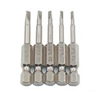 Dolvitrny 5Pcs Triangle Head Screwdriver Bits 50mm Hardened Alloy Steel Drill Bit for 1/4 Inch Hex Shank, Tamper Proof TA3.0 Anti Rust Mirror Plated Industrial