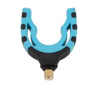 Dolvitrny Adjustable Fishing Rod Holder for Angling - Shatterproof Plastic Feeder Rest with Non-Slip Rubber Coating, Front and Rear Bar Mount Compatible(MRP-012)