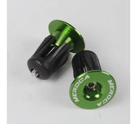 Dolvitrny Aluminium Alloy Bar Ends for 22mm 24mm Handlebars, Bike Handlebar and MTB Grip End, Road Bicycle Bar Stoppers(Green)