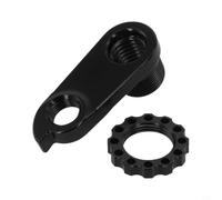 Dolvitrny Aluminium Alloy Bike Derailleur Hanger Extender for, | Black Rear Derailleur Mount, Cycling Component Replacement, E-Bike Derailleur Adapter, Off-Road Bicycle Hanger, Bike