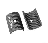 Dolvitrny Aluminum Alloy For Bike Stem Adapter - Handlebar Conversion Shim for Road & Fixed Gear Bikes, 25.4 mm to 31.8 mm and 31.8 mm to 35 mm Diameter(Black 25.4-31.8)