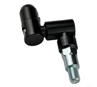 Dolvitrny Aluminum Alloy Motorcycle Rearview Mirror Bracket with 360° Adjustable Rotation and Vibration-Dampening Design for Fit on Scoot(BLACK)