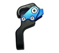 Dolvitrny Aluminum Alloy Motorcycle Rearview Mirror Hook - Folding, Rust-Resistant Mounting Hook for Scooters & Most Motorcycles, Compatible(BLUE)