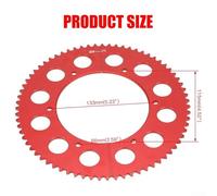 Dolvitrny Aluminum Split Sprocket for #35 Chain, 71-Tooth Rear Transmission Sprocket Compatible with For Predator 212cc/196cc, For Coleman CT200U/BT200X/CT1