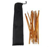 Dolvitrny Aluminum Tent Pole Set, 3.6 m Lightweight Portable Multi-Section Camping Pole with 8.5 mm Diameter & High-Elastic Rubber Band Connection