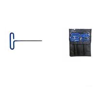 Dolvitrny Ball End T-Shape Hex Key Set, 45# Steel Ergonomic Wrench with Rubber Coating for Mechanical Repair, Heavy Duty Hand Tool Kit with Case(6PCS)