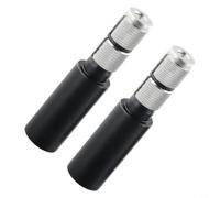 Dolvitrny Bicycle Handlebar Extender Stem Riser Adapter for 15-20mm Inner Diameter Bars, 100mm Length Aluminum Alloy Mountain Bike Fork Extension, Black, 2 Pack(black)