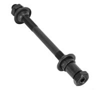 Dolvitrny Bicycle Hub Axle Adapter, Hollow Shaft Quick Release Conversion Kit for Front Rear Wheel, Carbon Steel 9.5mm Spindle, 108mm & 144mm Lengths, Black(Rear)