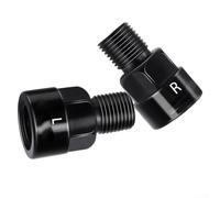 Dolvitrny Bicycle Pedal Adapter 9/16 to 1/2 Inch Crank Arm Extender, Aluminium Alloy Pedal Riser for Kids Bike, for-Universal Cycle Pedal Spacer, Black
