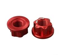 Dolvitrny Bicycle Rear Wheel Track Nut M10x1.0 Alloy Hub Nuts for Fixed Gear Single Speed Road Bike 2 Pcs(W/Logo Gold)