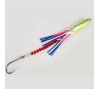 Dolvitrny Big Game Fishing Teaser Rigged Feather Trolling Lure - UV-Reflective Squid Tuna For Daisy Chain Saltwater Artificial Bait for Offshore & For Deep Sea Trolling(C2)