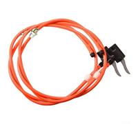 Dolvitrny Bike Pump Hose Replacement with for-Universal Valve Adapter, for Presta for-Schrader for Dunlop Compatible, Extended Bicycle Inflator Hose(D)