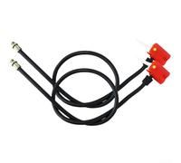 Dolvitrny Bike Pump Hose Replacement with for-Universal Valve Adapter, for Presta for-Schrader for Dunlop Compatible, Extended Bicycle Inflator Hose(A)