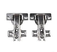 Dolvitrny Blind Corner Cabinet Hinge Set, 90° Concealed Angular Door Hinge, Nickel-Plated Iron, for Kitchen Cabinets, Wardrobes, TV & Wine Cabinets