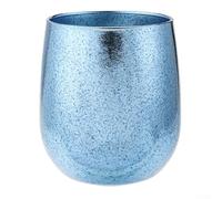 Dolvitrny Camping Cup, Double-Walled Insulated Mug for Hot & Cold Drinks, Lightweight Rust- Ti Tumbler with Non-Slip Base - 255ml, 90mm Tall(blue)