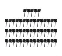 Dolvitrny Canopy Pole Thimble Set - 50-Piece Tent & Awning Pole Top Connector for 16mm / 19mm / 22mm / 25mm Diameter Aluminum or Steel Tubes, Plastic +(25mm)