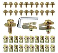 Dolvitrny Car Body Fixing Kit U-Nut Clip for Hood Bumper Fender | Car Body Fixing Kit, Engine Bay Fastener, Universal- U Bolt Nut, Trim Panel Retainer, U Nut Clip Set, Hood Bolt