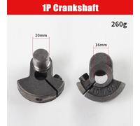 Dolvitrny Cast Iron Crankshaft for Air Compressor - Rotary Crankshaft Replacement Part with Flow Control, Single Head Design, Grey Finish(A)