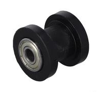 Dolvitrny Chain Roller Slider Tensioner Adjuster Pulley Wheel, Plastic Metal Chain Guide Replacement Parts With 8Mm 10Mm Inner Diameter For ATV Dirt Bike Off-Road(8mm Black)
