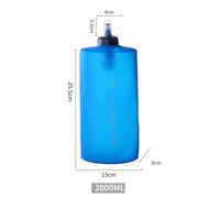 Dolvitrny Collapsible 2000ML Sports Water Bottle - Leak-Proof, Portable & Foldable Outdoor Hydration Bottle for Hiking, Camping and Running(2000ML)