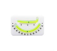 Dolvitrny Double Tube Inclinometer for Boats, Marine Angle Level with Night Visibility for, Accurate Slope Meter for Sailboats, for Durable PP Material(White+Green)