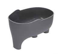 Dolvitrny Drain Basket for Kitchen, Fruit and Vegetable Drainer, PP Material, 10 x 14 x 22 cm, Multi-Purpose Sink Storage Organizer(grey)