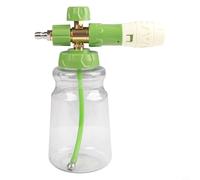 Dolvitrny Dual Connector Pressure Washer Accessory with Two Way Shuttle Valve, High Pressure Foam Lance Sprayer in Stainless Steel and Brass for Cars, Roofs,(Large)