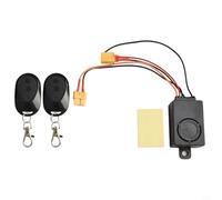 Dolvitrny Electric Scooter Anti-theft Alarm System for Xiaomi For/Max - Portable Remote-Controlled Security Set with Metal & Plastic Housing, Black((For XT60))