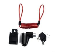 Dolvitrny Electric Scooter Disc Brake Lock for Xiaomi For - Portable For Anti-theft Wheel Lock with 7mm Width & 5mm Cylinder Diameter, Red or Black(Black)