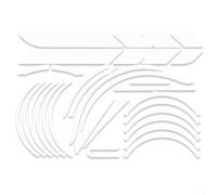 Dolvitrny Electric Scooter Reflective Decal for Xiaomi For - PVC Night Visibility Safety Sticker, Rear View Reflective Strip for Road Crossing(白色)