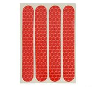 Dolvitrny Electric Scooter Reflective Sticker Set for MAX - PVC Weatherproof Decal with Microprismatic Technology, High-Visibility Night Safety for(Red)